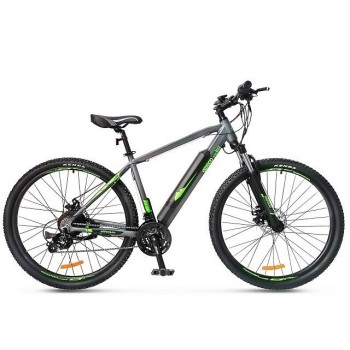 Электровелосипед Eltreco Ultra Max серо-зеленый