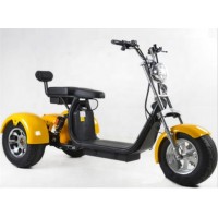 Электроскутер WS-Pro Трицикл Citycoco 2000W, 60В 20Ah Trike Желтый
