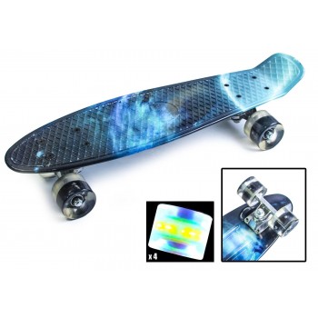 Пенни Борд с рисунком Zippy skateboards Ultra Led Темная Галактика